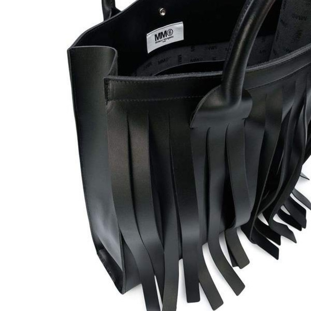 Maison Martin Margiela Black Fringe Tote Bag